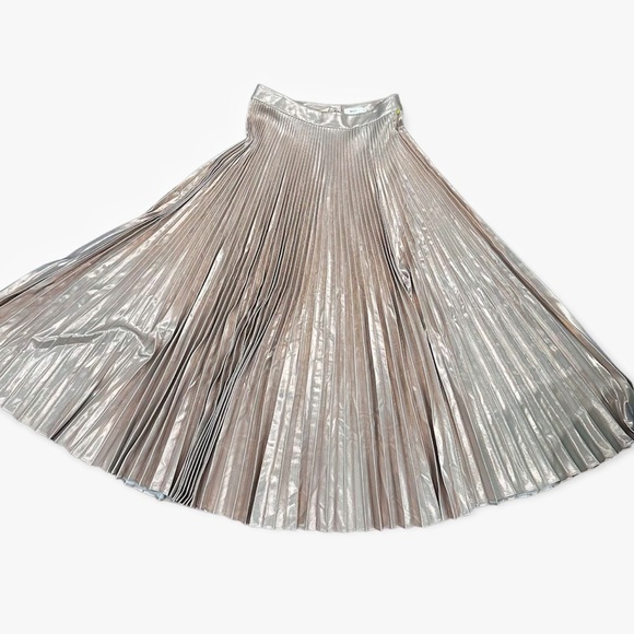 A.L.C. Bobby rose gold pleated midi skirt - Picture 8 of 11